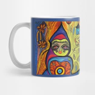 Folk Art Babushka Mug